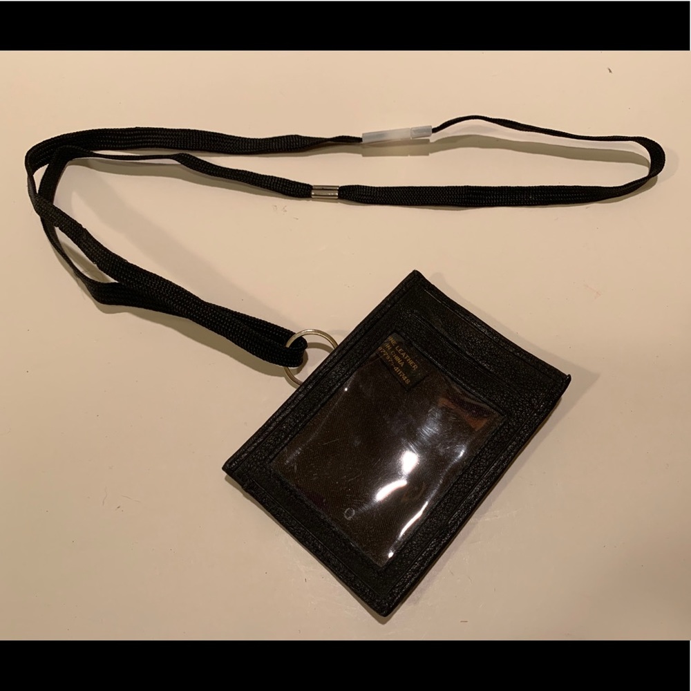 GENUINE LEATHER ID CASE.